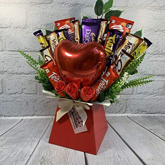 Valentines Day Chocolate Gift
 The Valentines Day Chocolate Bouquet With Balloon