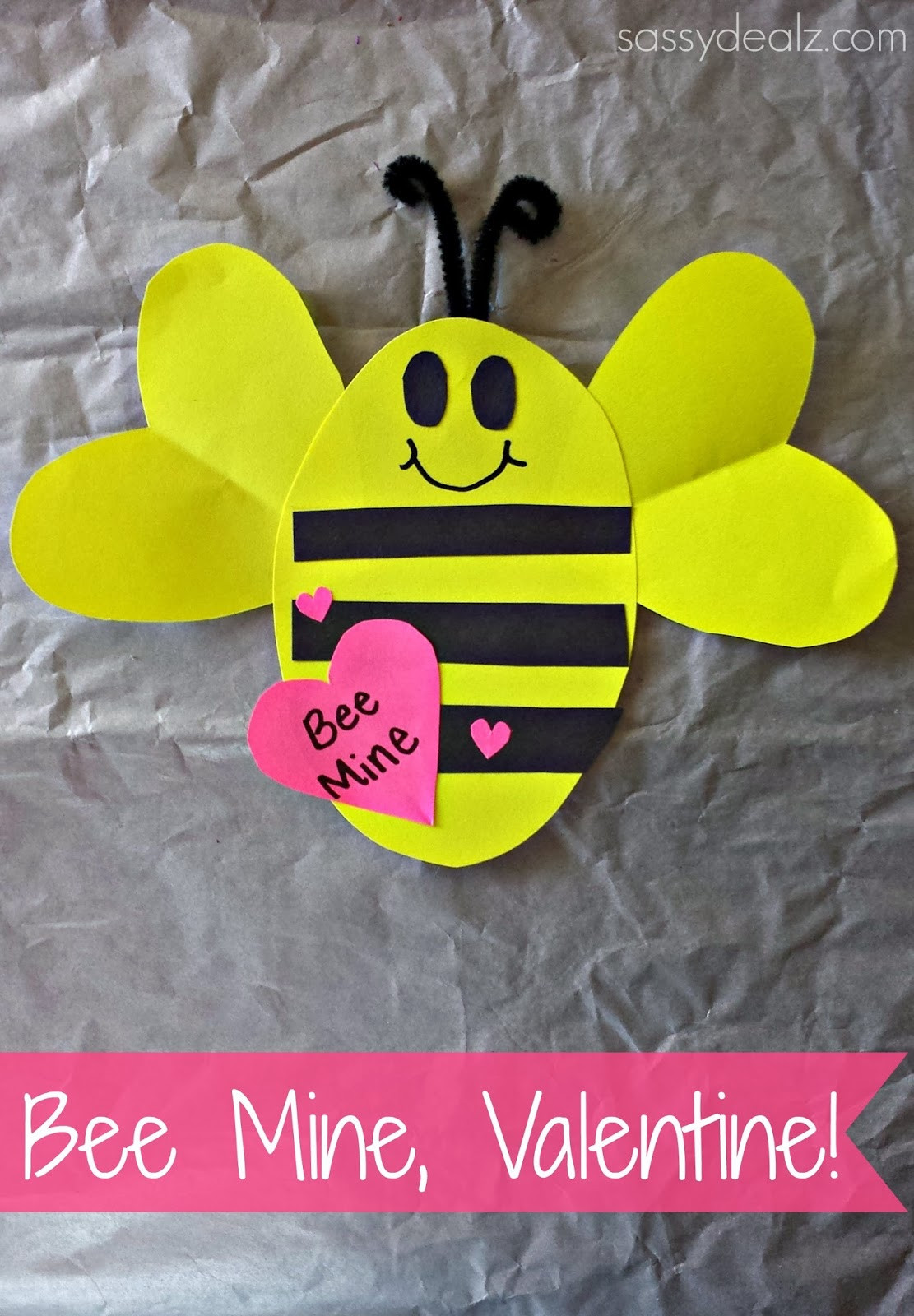 Valentines Day Craft
 "Bee Mine" Valentine s Day Craft For Kids Crafty Morning