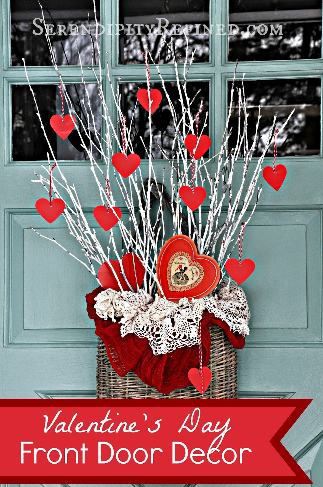 Valentines Day Decor
 Serendipity Refined Blog Simple DIY Valentines Day Door Decor