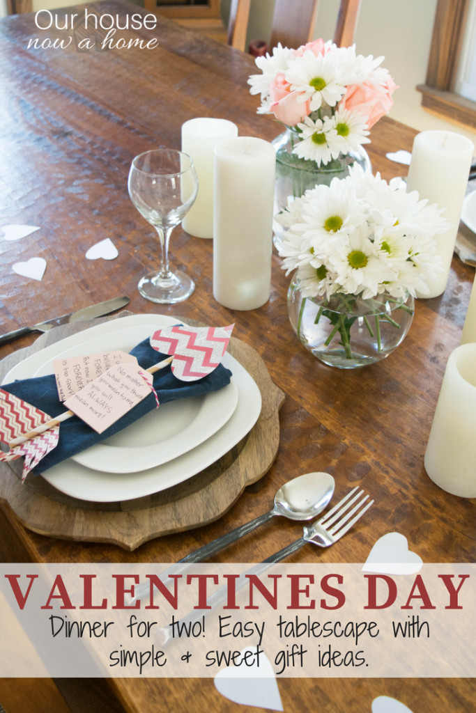 Valentines Day Dinner
 Valentines day dinner for two easy tablescape and craft