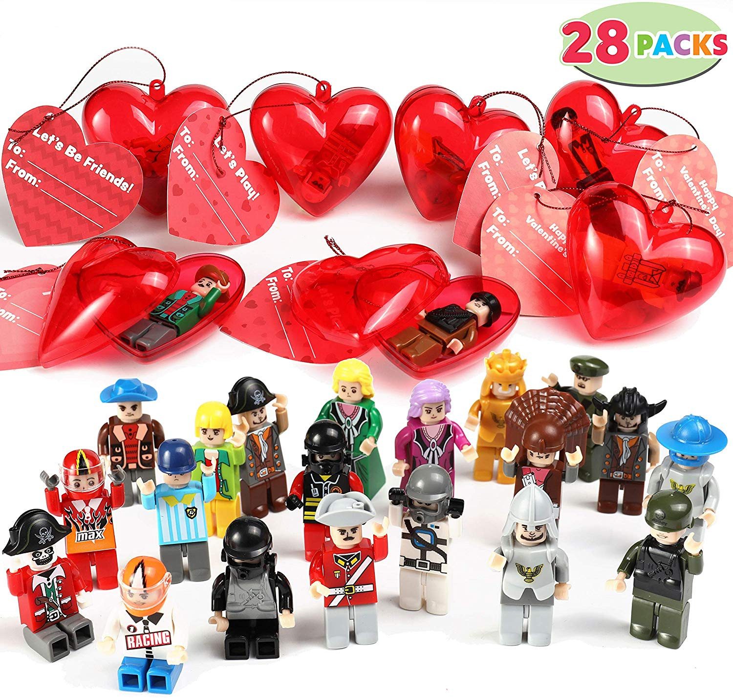 Valentines Day Gift For Girl
 28 Packs Kids Valentine Party Favors Set Includes 28 Mini