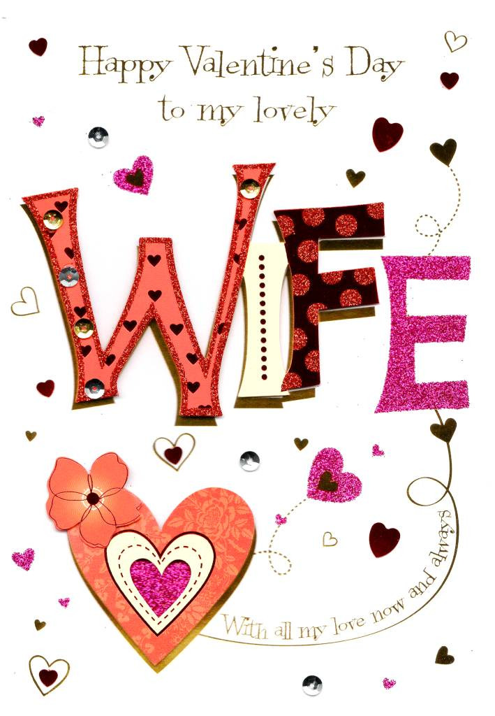 Valentines Day Gift For Wife
 Lovely Wife Valentine s Day Greeting Card Cards
