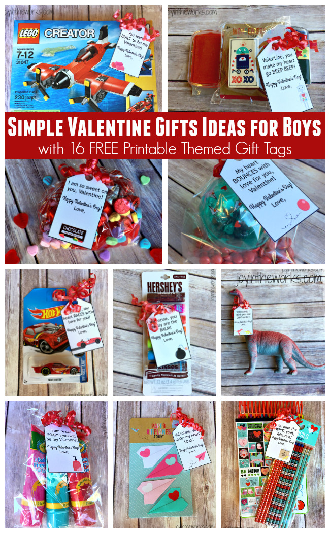 Valentines Day Gift Ideas For Boys
 Simple Valentine Gift Ideas for Boys Joy in the Works