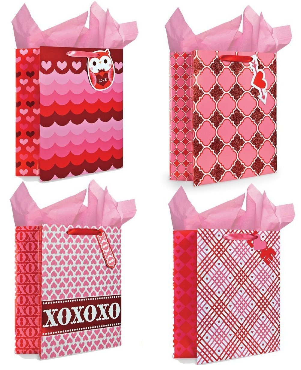 Valentines Day Gifts For Moms
 B THERE Gift Bags with Tissue Paper Included XOXO Gift