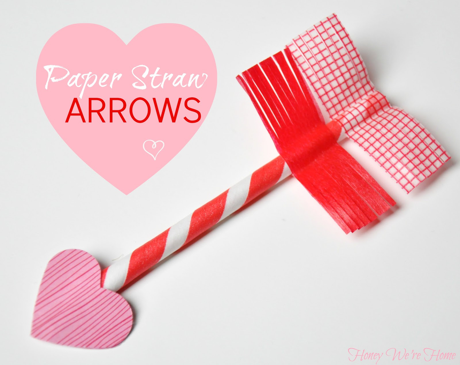Valentines Day Paper Craft
 Valentine s Day Craft Paper Straw & Washi Tape Arrows
