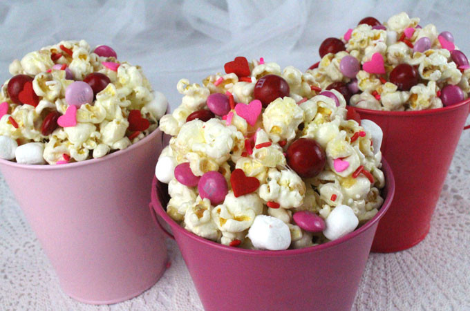Valentines Day Party Food
 Valentines Day Popcorn Two Sisters