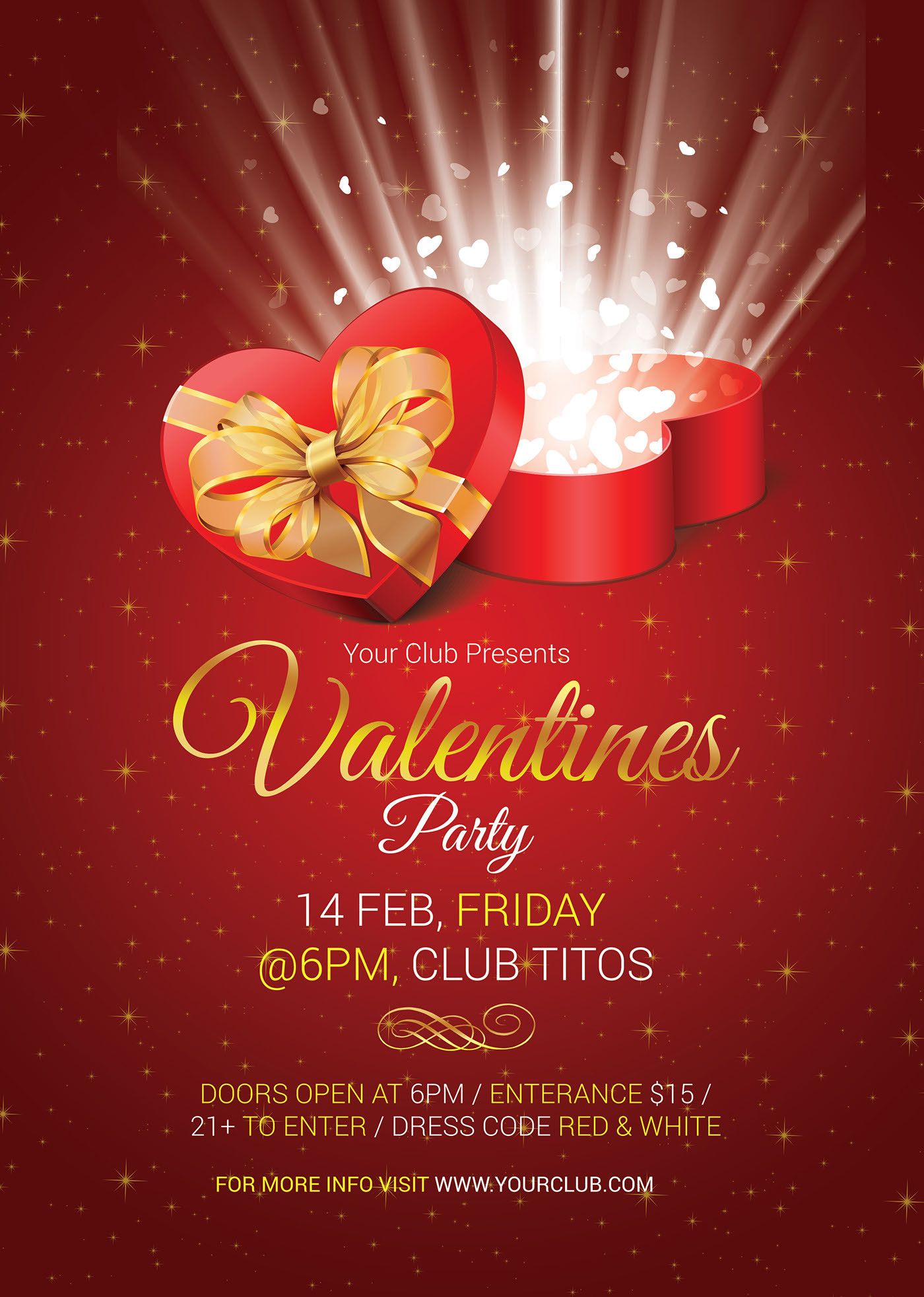 Valentines Day Party Invitations
 Valentines Day Party Invitation Flyer on Behance