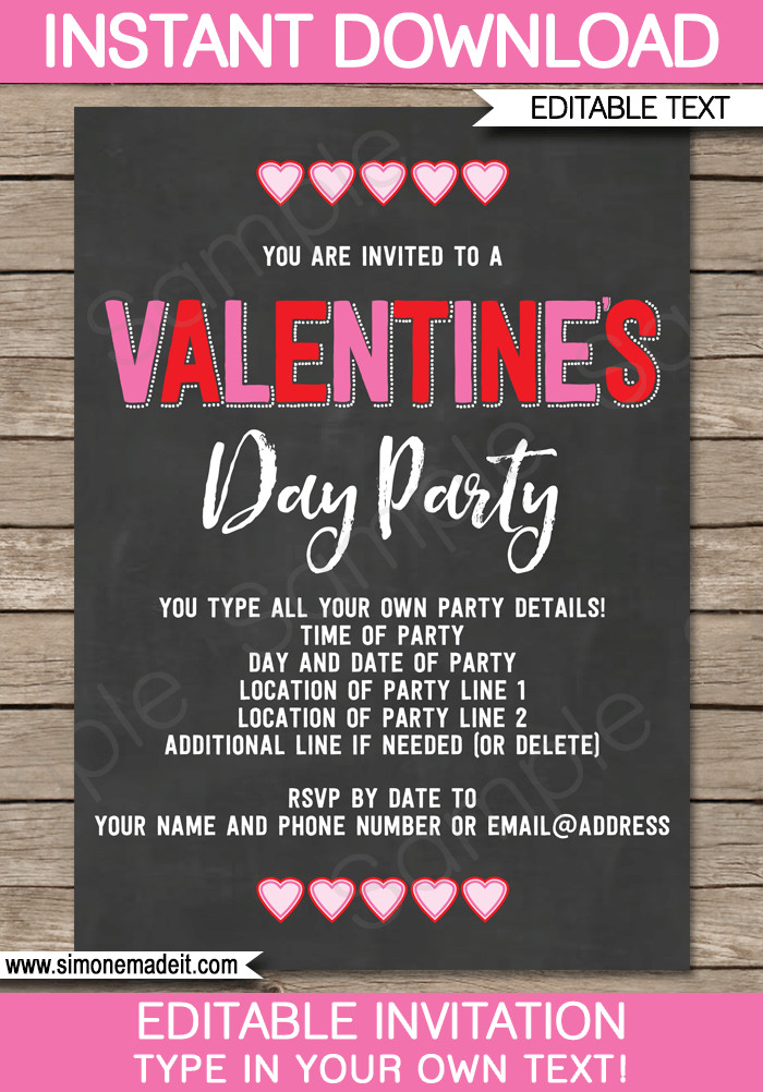 Valentines Day Party Invitations
 Valentine s Day Party Invitations
