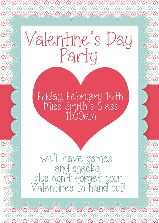 Valentines Day Party Invitations
 Valentine s Day Party FREE Printables How to Nest for Less™