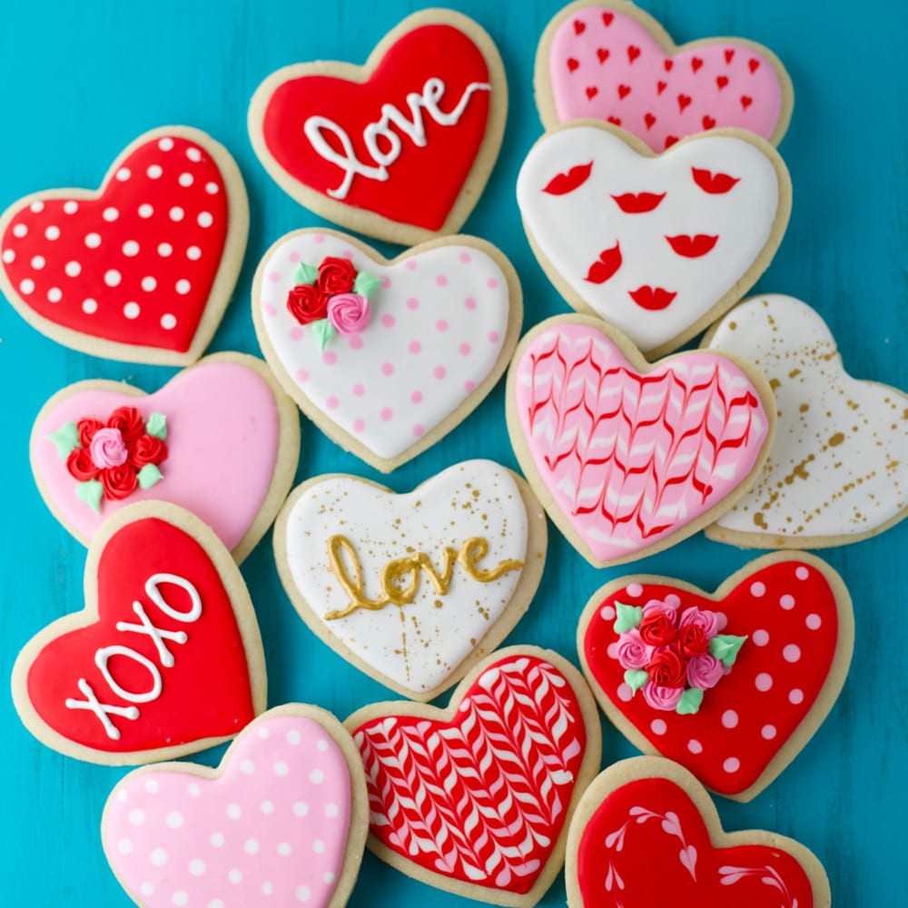 Valentines Day Sugar Cookies
 Valentine s Day Sugar Cookies Mom Loves Baking