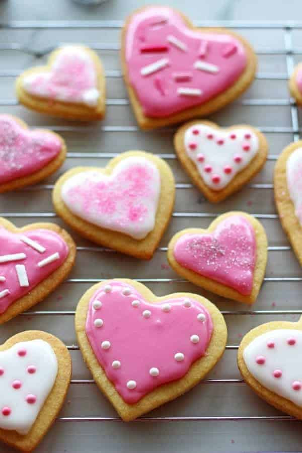 Valentines Day Sugar Cookies
 Valentine s Day Heart Sugar Cookies
