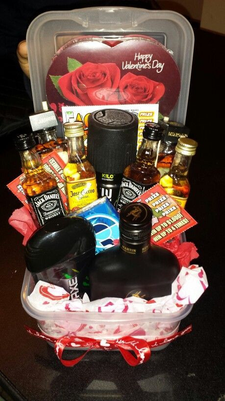 Valentines Gift Baskets For Him Ideas
 Pin on Valentines ideas