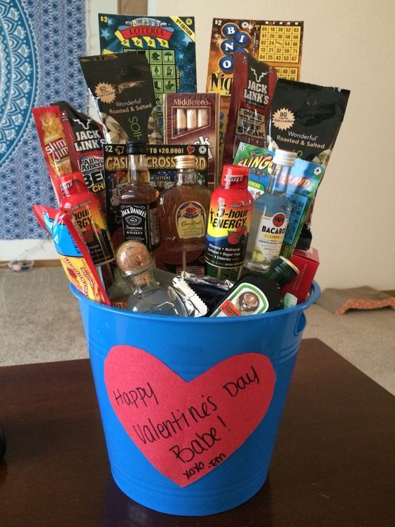Valentines Gift Baskets For Him Ideas
 Pin on Diy s