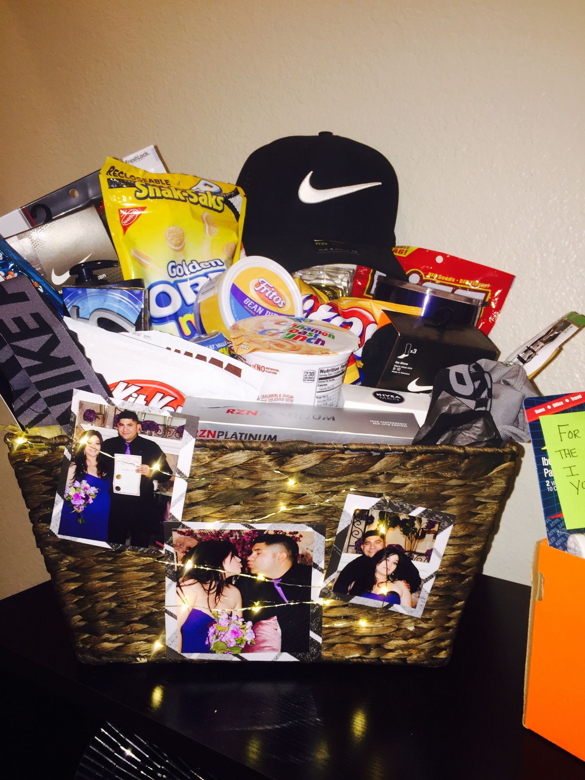 Valentines Gift Ideas For Teen Boyfriend
 Anniversary t basket I put to her for my husband full