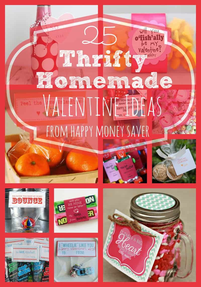 Valentines Homemade Gift Ideas
 25 Thrifty Homemade Valentine Ideas Happy Money Saver