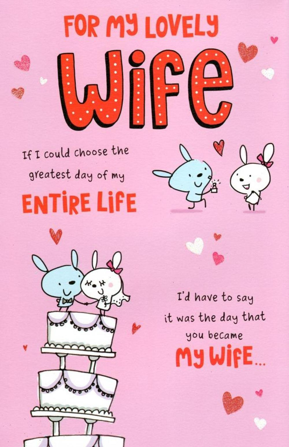 Wife Valentines Day Gift
 To My Lovely Wife Valentine s Day Greeting Card